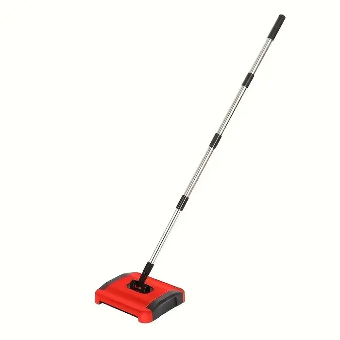 Nettoyeur de tapis manuel avec brosse à rouleau poussoir, adapté à tous les sols durs, dépoussiérage