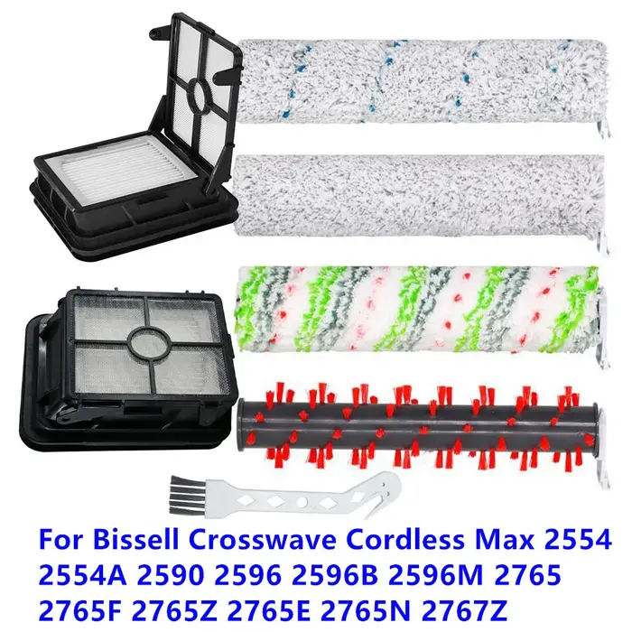 HEPA Pound-Brosses à rouleau principal pour Bissell Crosswave