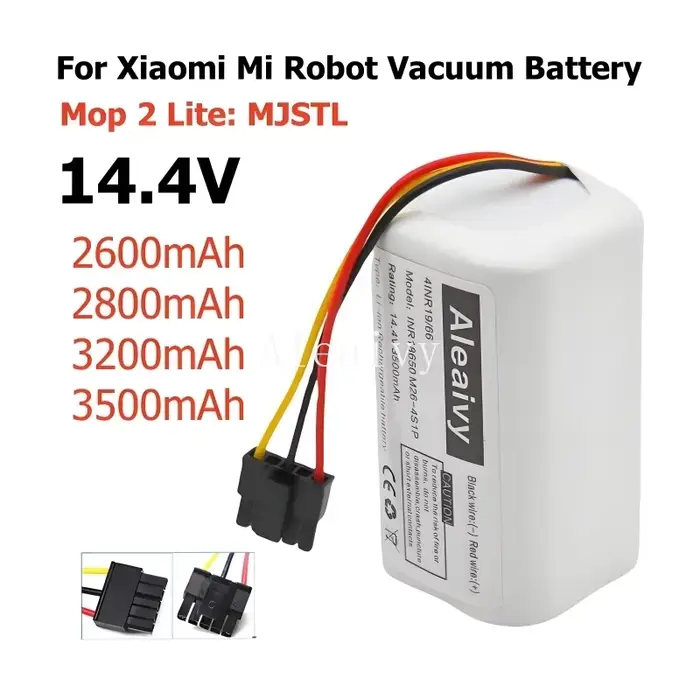 Batterie N011-4S1P 14.4V 3500mAh pour aspirateur Robot Xiaomi Mi Mop 2 Lite MJSTL, remplacement de batterie pour aspirateur Robot