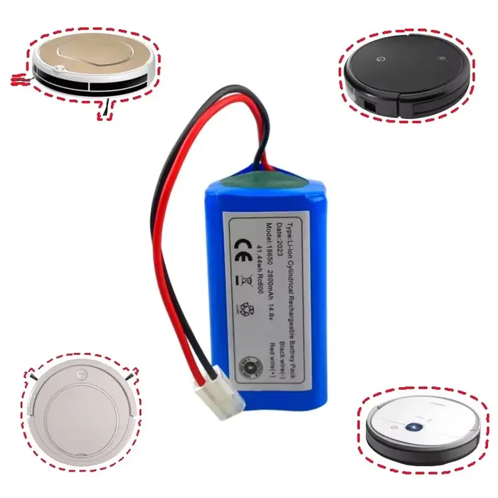 Batterie 14.4V-14.8V 4800mAh 4S1P RS-RT900866 CMICR18650F5 pour aspirateur Robot Rowenta Tefal Explorer série 20 40