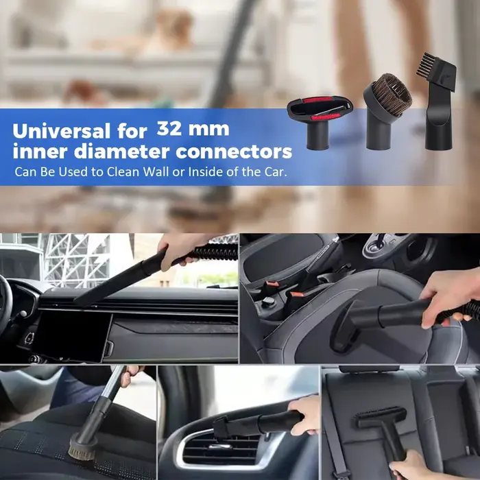 Tête de brosse universelle pour aspirateur à diamètre intérieur de 32 mm