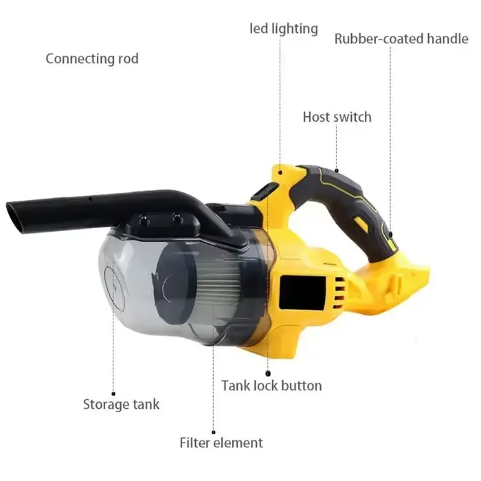 Aspirateur électrique à main 5 en 1 avec moteur puissant de 500 W