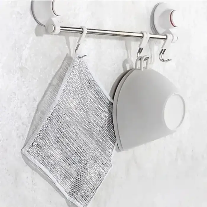 Chiffon à vaisselle en fil métallique, torchon multifonctionnel anti-rayures pour livres, cuisine, H