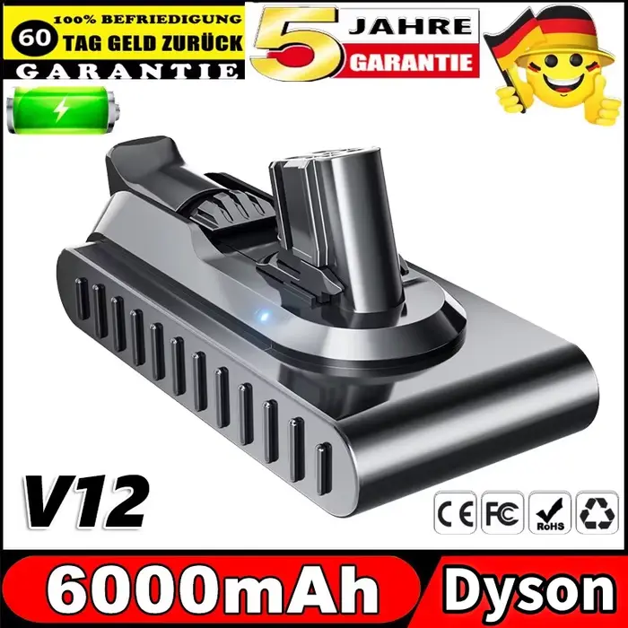 Pour batterie Dyson V12 25.5V 6000mAh