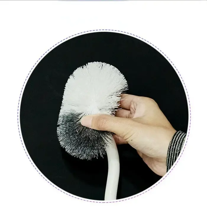 Brosse de toilette murale en silicone