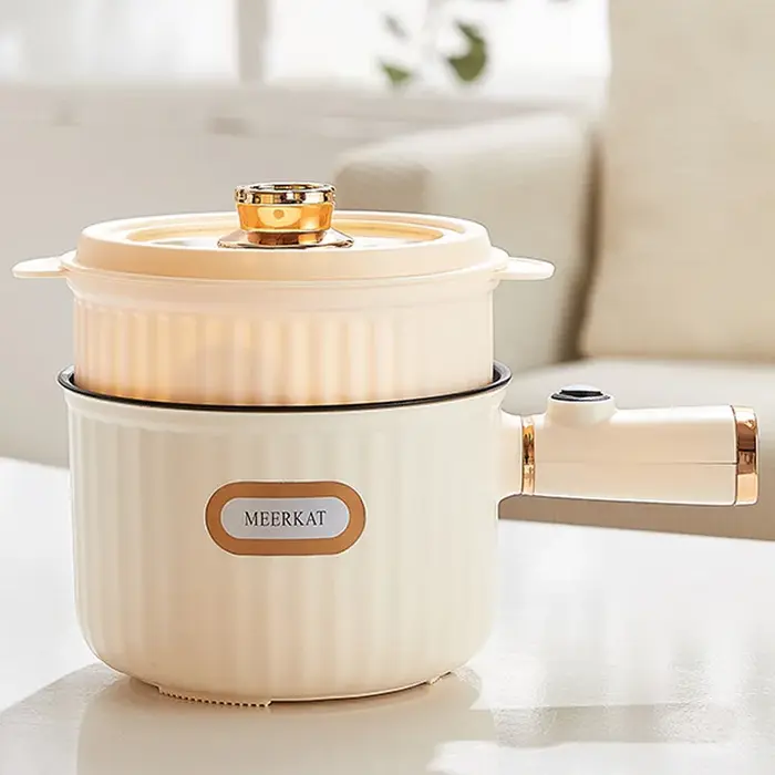Nouvelle marmite électrique multifonctionnelle 450W 1,5L 220V 110V, cuiseur vapeur portable double c