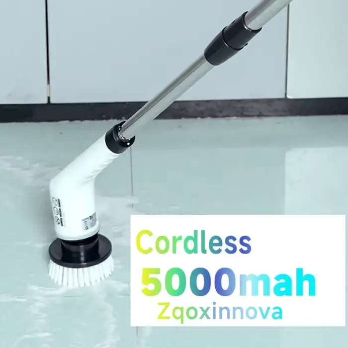 Brosse de nettoyage électrique 7 en 1, épurateur rotatif électrique, outil de nettoyage pour cuisine/salle de bain/salon, brosses à cheveux domestiques