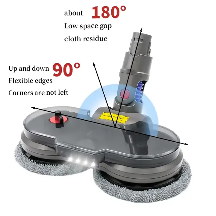 Pour Dyson V6 V7 V8 V10 V11 V15 aspirateur vadrouille fixation avec réservoir d'eau amovible électrique tête de