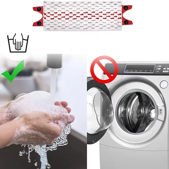 Tampons de vadrouille de sol en microfibre lavables et réutilisables pour tête