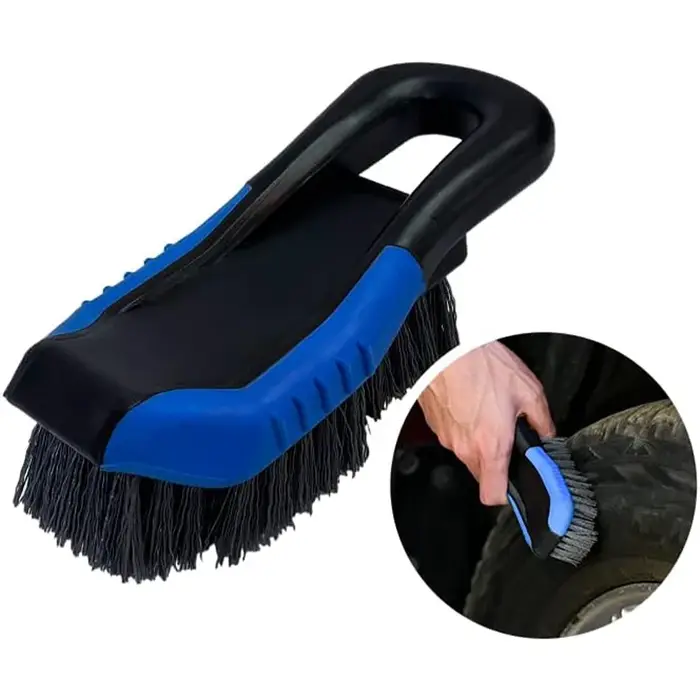 Brosse de pneu de tapis de voiture et nettoyeur de tissus d'ameublement, épurateur de brosse de tapis pour siège intérieur de voiture, nettoyeur de tissu pour taches, épilateur
