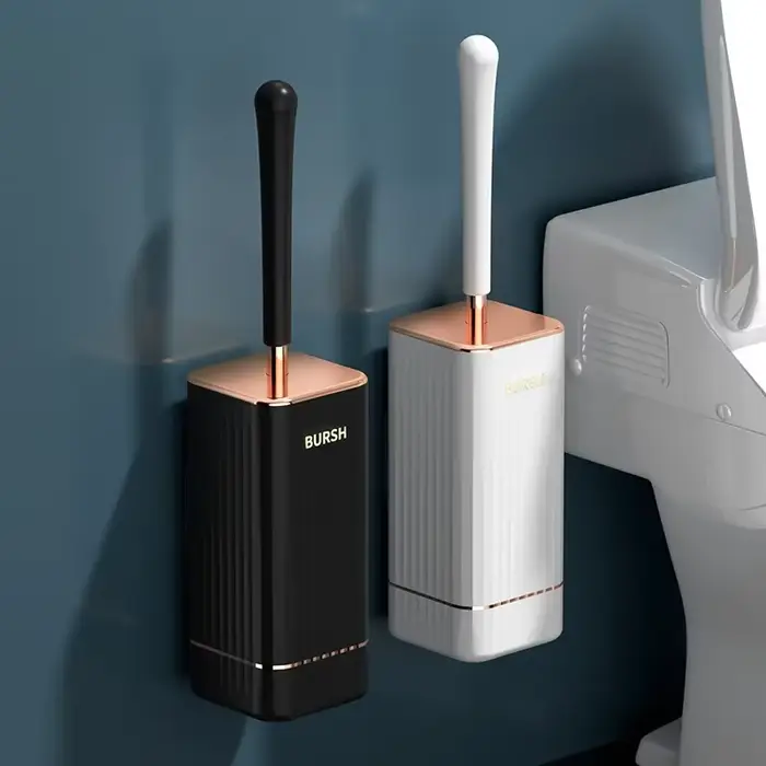 Brosse de toilette en silicone à poils souples TPR