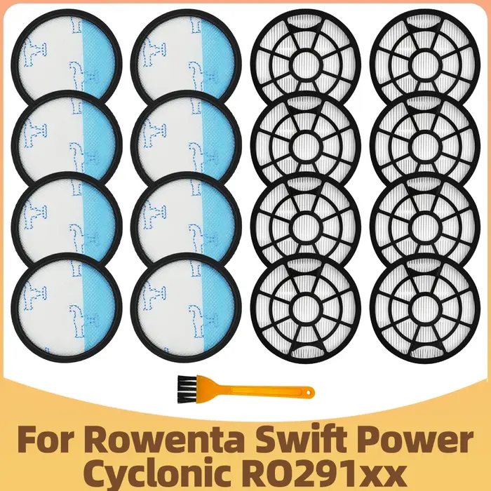Filtre Hepa compatible avec Rowenta Swift Power Cyclonic RO2910 RO2913 RO2915 RO2932 RO2933 RO2957 RO2981 ZR904301 / Tefal TW2947