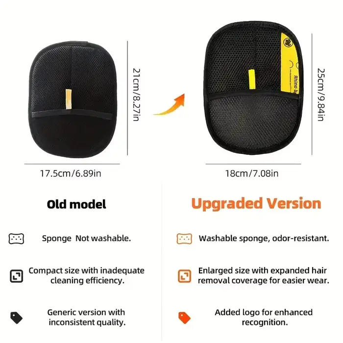 Paquet de 2 brosses anti-peluches réutilisables et gant électrique statique pour l'épilation des poils d'animaux sur meubles et vêtements.