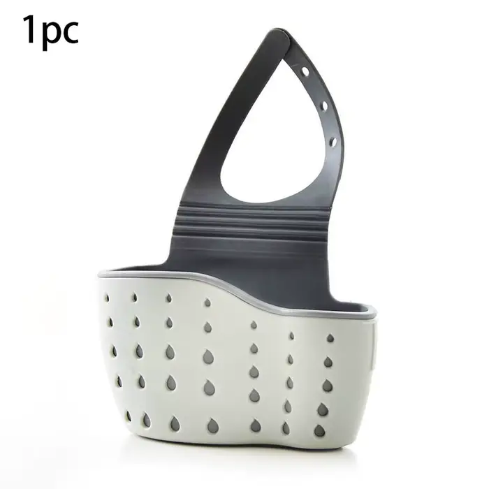 Panier suspendu de vidange d'évier, accessoires de cuisine réglables, sac d'évier en caoutchouc, éta