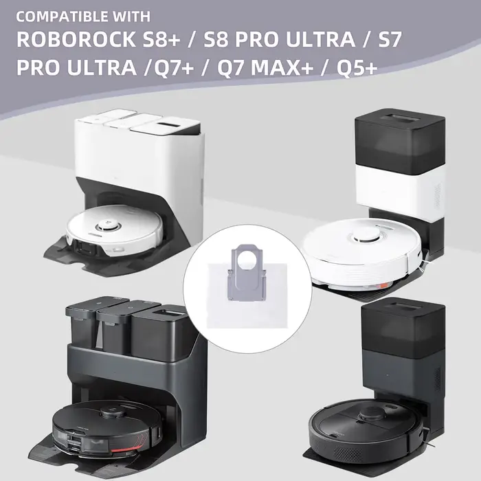 Sac à poussière de remplacement pour aspirateur Roborock S8 + / S8 Pro Ultra / S7 MaxV Ultra / S7 Pr
