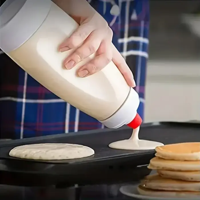 Bouteille mélangeuse de pâte manuelle 1000 ml avec échelle graduée