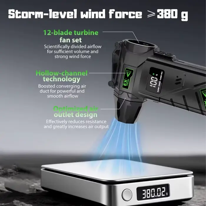 Puissant Turbo souffleur d'air 380g pression du vent 240W haute puissance