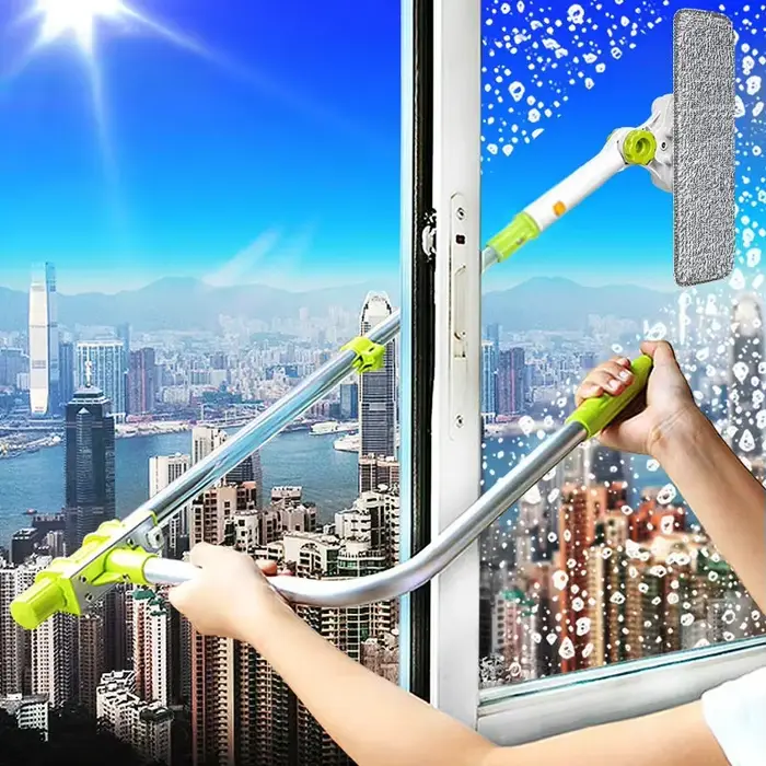 Brosse de nettoyage de vitres télescopique améliorée