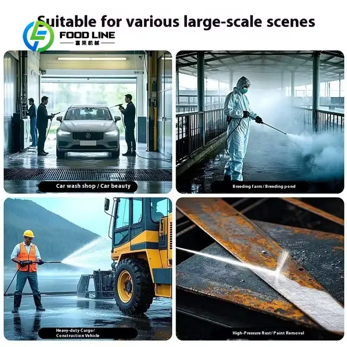 Nettoyeur haute pression électrique industriel personnalisé à eau froide pour lavage de voitures commercial et décontamination de sites