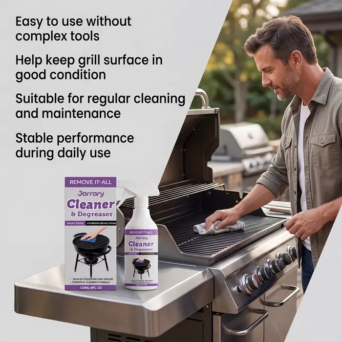 Dégraissant puissant pour grillades – Nettoyant mousse rapide pour taches d'huile de cuisine