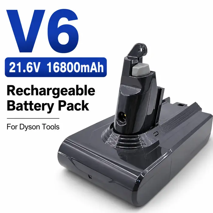 Batterie Li-ion rechargeable pour aspirateur Dyson V6 V7 V8 V10 21.6V 25.2V Haute capacité Compatible avec les outils Dyson