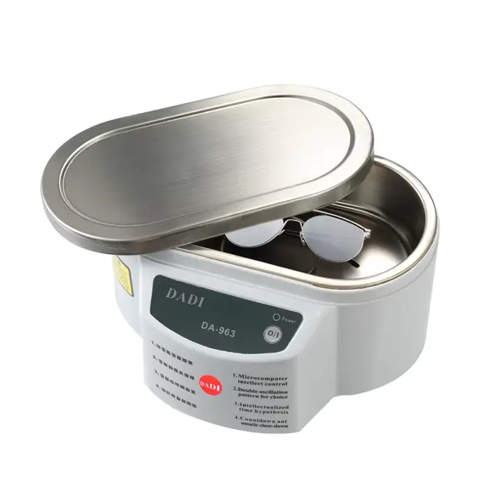 Nettoyeur à ultrasons numérique, bain pour pièces de bijoux, lunettes, manucure, coupe-pierres, raso