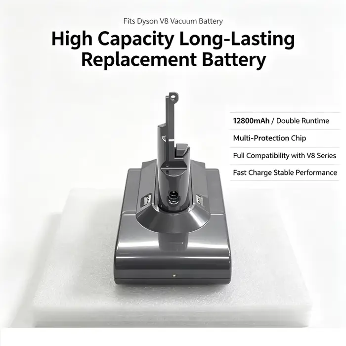 Batterie de remplacement pour aspirateur sans fil Dyson V8 Absolute, 100% neuve, 21.6V, 12800mAh, po