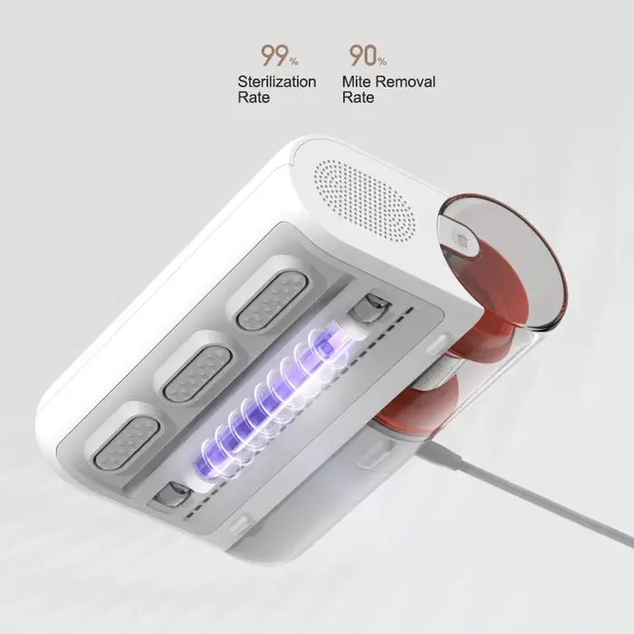 Aspirateur anti-acariens MIJIA 2, avec lumière UV-C, aspirateur pour matelas, aspiration 12Kpa, anti-allergènes, aspirateur à main pour lit, pour la maison