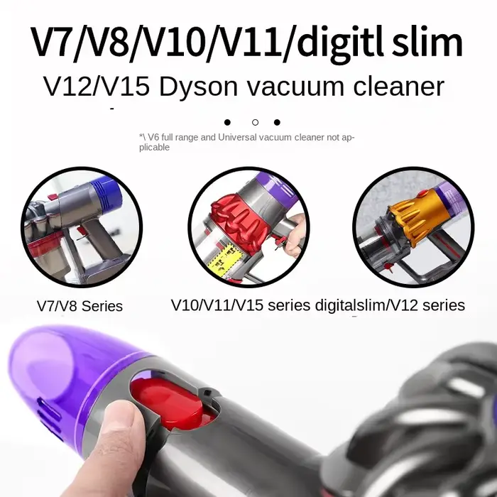 Pour Dyson accessoires pour aspirateur V7/V8/V10/V11/V15 mince/V12 sac d'aspiration tête
