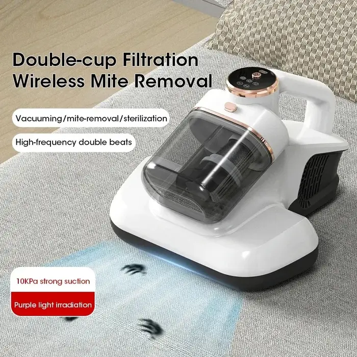 Aspirateur anti-acariens portatif haute fréquence puissant filaire compact pour lit