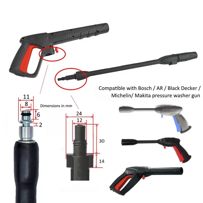 Nettoyeur haute pression pistolet de pulvérisation laveuse de voiture Jet