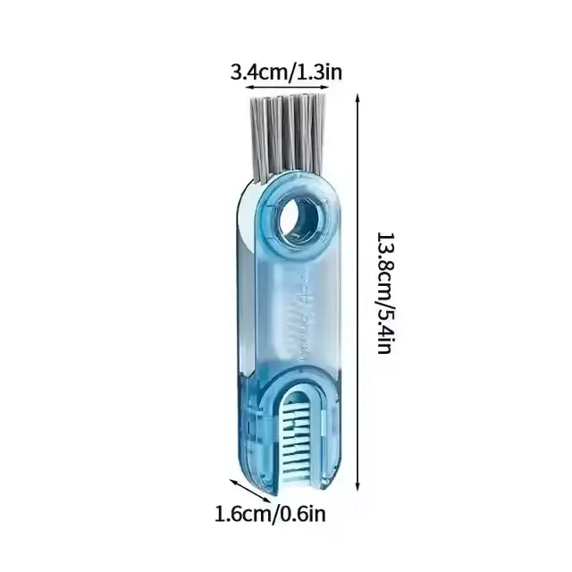 Brosse de nettoyage 3-en-1 pour bouteilles et couvercles, brosse de nettoyage multi-usages en forme