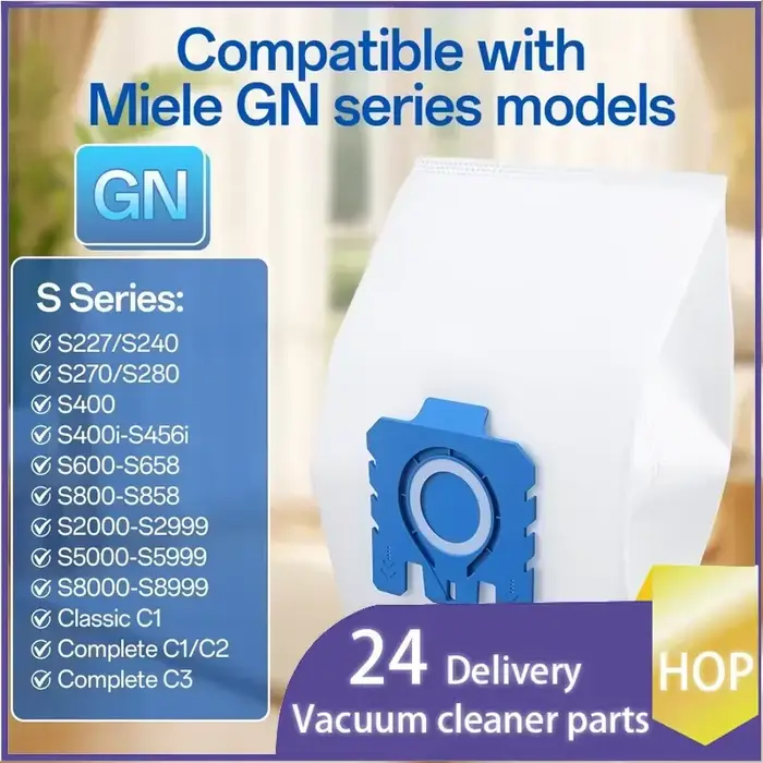 Sacs de remplacement 3D Airclean pour aspirateurs Miele GN Classic C1 Complete C1 C2 C3 S227 S240 S270 S400 S2 S5 S8