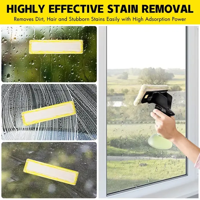 A21F-8 pièces de rechange pour vadrouille en microfibre pour nettoyeur de vitres Karcher WV2 WV5 WV6 Plus Premium (2.633-129.0)