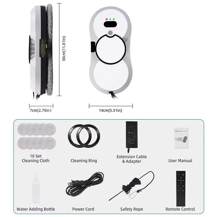 Système UPS Robot nettoyeur de vitres aspirateur appareil ménager intelligent nettoyage automatique 