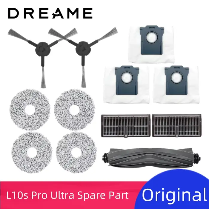 Kit de pièces d'accessoires de rechange pour aspirateur Robot Dreame Bot L10s Pro Ultra Heat