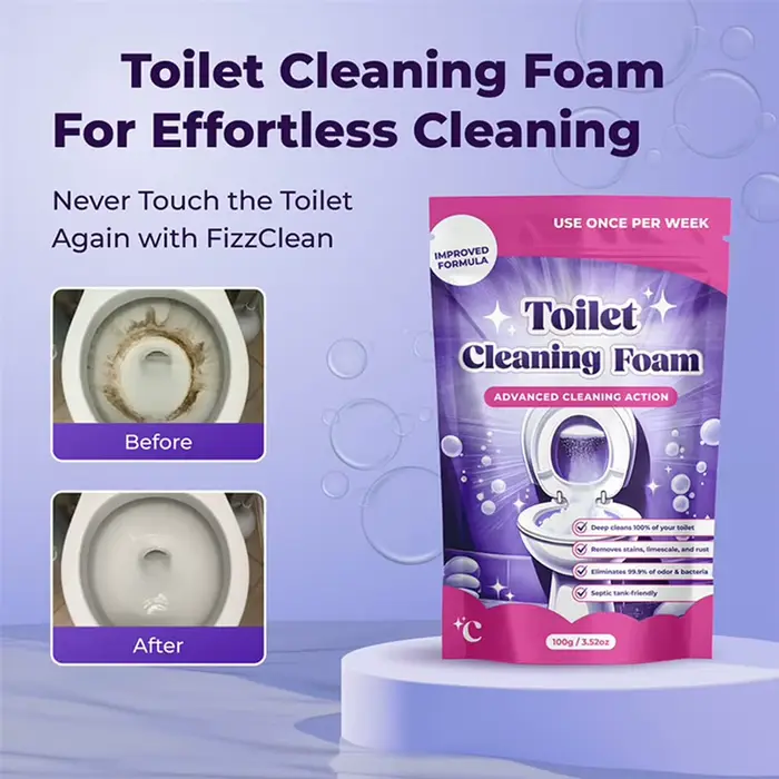 Nettoyant pour toilettes et urinoirs contre les odeurs et la saleté, avec parfum frais longue durée,