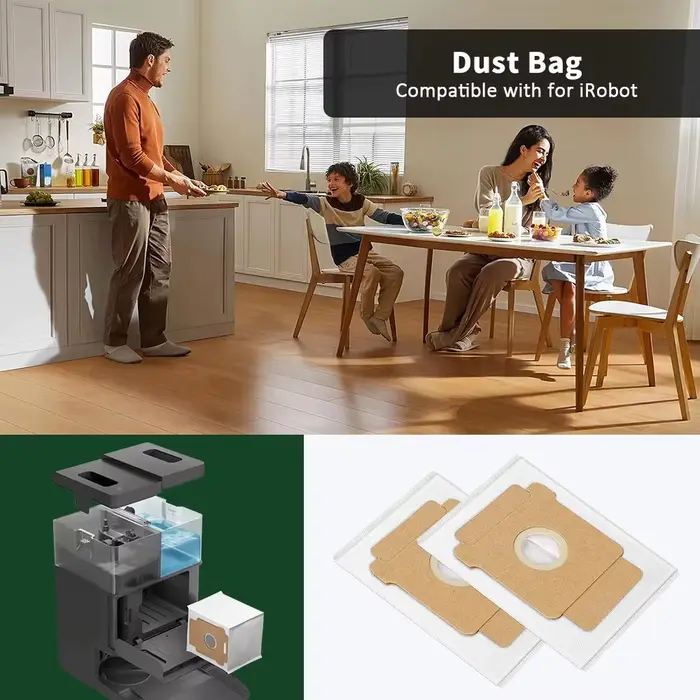 Accessoire compatible avec iRobot Roomba 2 Essential Robot Q052 /Y051240/Plus 405 505 Combo/104 105 Combo/Max 705/Plus 504 Vac Dust Bag