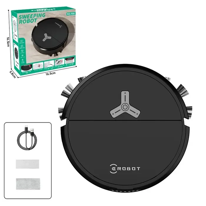 Robot aspirateur intelligent 3-en-1 Lenovo 4000Pa pour tapis et sols durs – Appareil de nettoyage domestique