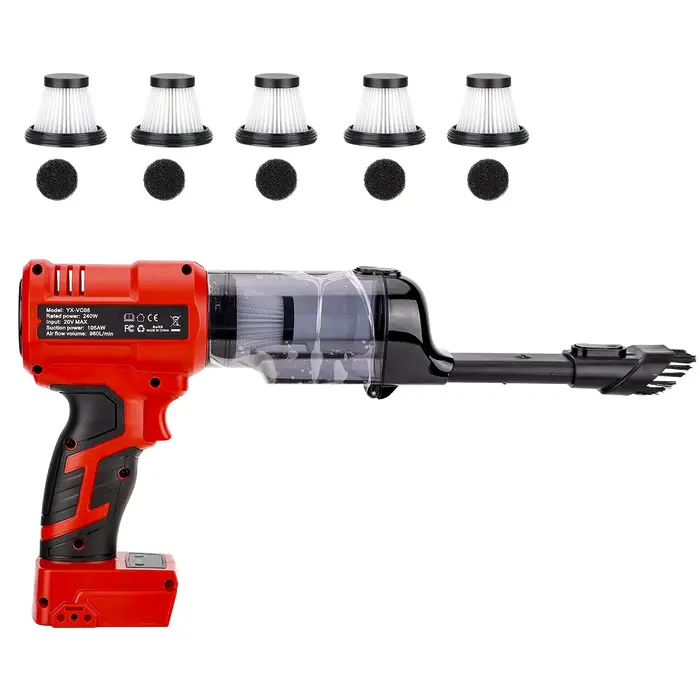 Aspirateur à moteur sans balais Portable VC05 avec réglage de la vitesse pour batterie Li-ion Makita/DeWalt/Milwaukee/Bosch/Ryobi 18/20V