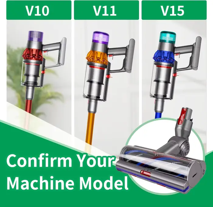 Tête de brosse Anti-emmêlement à couple élevé pour modèles DysonV8 V7 V11 V15 V10