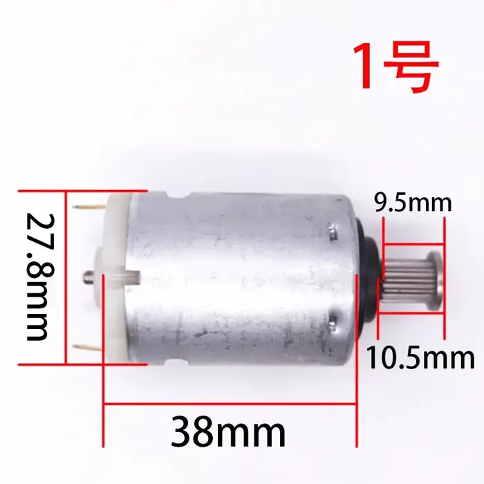 Moteur d'aspirateur 390 380 395 DC 12V 14.4V 21.6V avec roues en fer