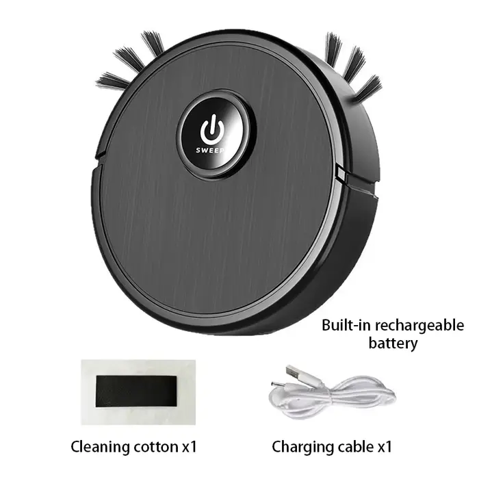 Aspirateur robot intelligent 3-en-1 Lenovo, aspiration puissante 6000Pa, balayage, lavage, chargemen