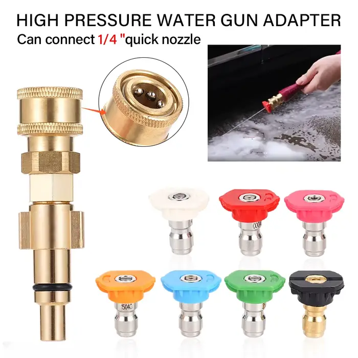 Adaptateur de dégagement rapide pour nettoyeur haute pression robuste