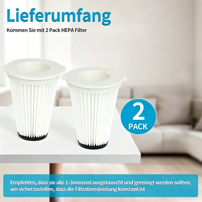 2 filtres pour aspirateur Einhell TE-SV 18 Li