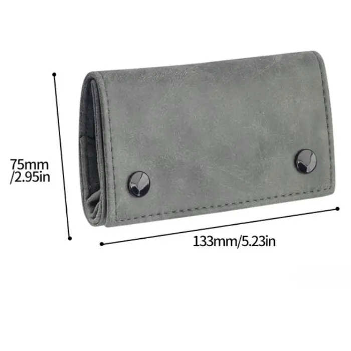 Organisateur d'accessoires pour fumer tout-en-un : pochette à tabac multifonctionnelle en cuir PU avec porte-papier et sac de rangement