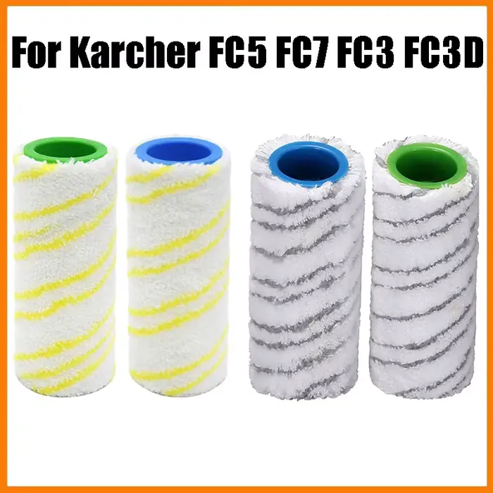 Pour Karcher FC3 FC5 FC7 rouleaux en microfibre rouleau de sol électrique brosse accessoires de nettoyage Robot aspirateur pièces de rechange