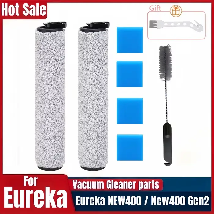 Ensemble d'accessoires de rouleau de brosse éponge pour aspirateur sec/humide Eureka NEW400