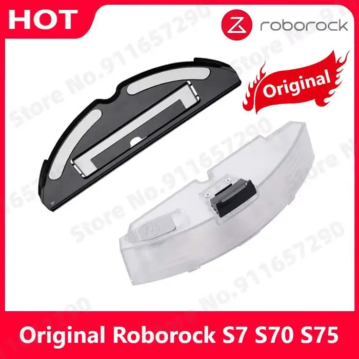 Roborock S7-Vadrouilles à eau précieuses électriquement solitaires, support de gril, boîte à poussiè