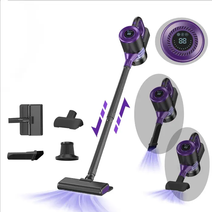 JKUOO 15000pa laveuse de voiture rechargeable à main sans fil-nettoyeur haute pression
